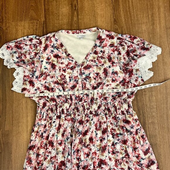 Baltic Born Aliyah Pink Floral Lace Sleeve Dress Sz 3XL - Picture 10 of 15